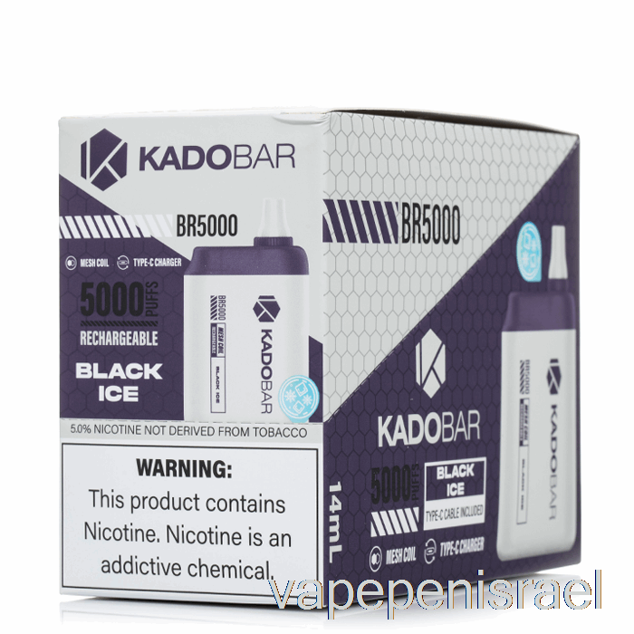 חד פעמי Vape Israel [5 חבילות] Kado Bar Br5000 חד פעמי